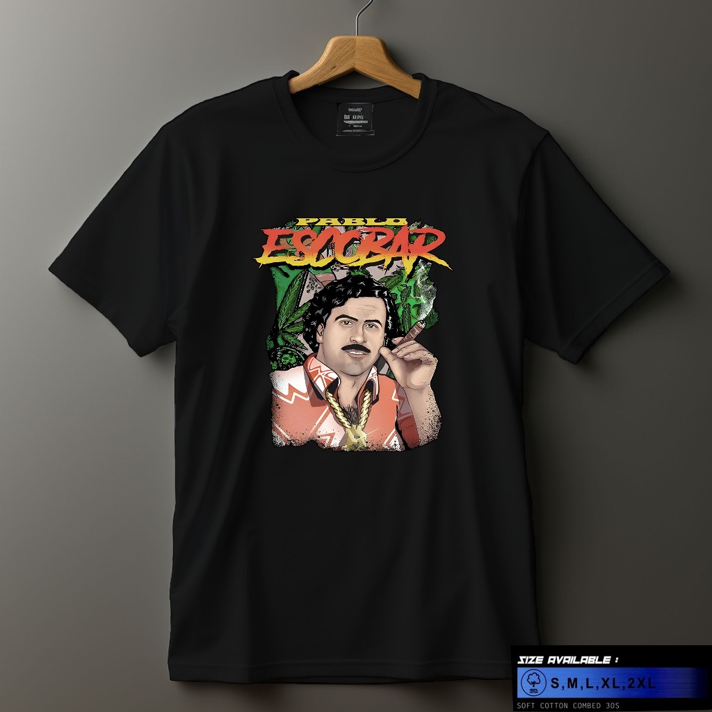 เสื้อยืด PABLO ESCOBAR UNISEX WASHED SINOIG
