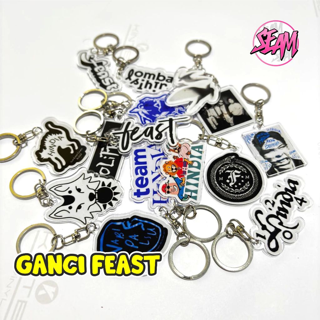 HINDIA ARTIST KEYCHAIN HINDIA FEAST KEYCHAIN HINDIA FEAST BAND KEYCHAIN