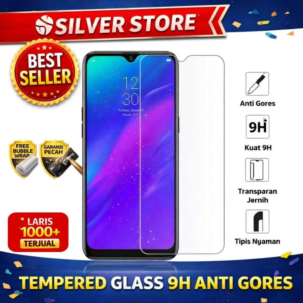 LAYAR [สําหรับrealme] กระจกนิรภัย 9H Anti-Scratch Premium Clear Screen 5 5I 5 PRO 6 PRO 6 7 7I 7 PRO