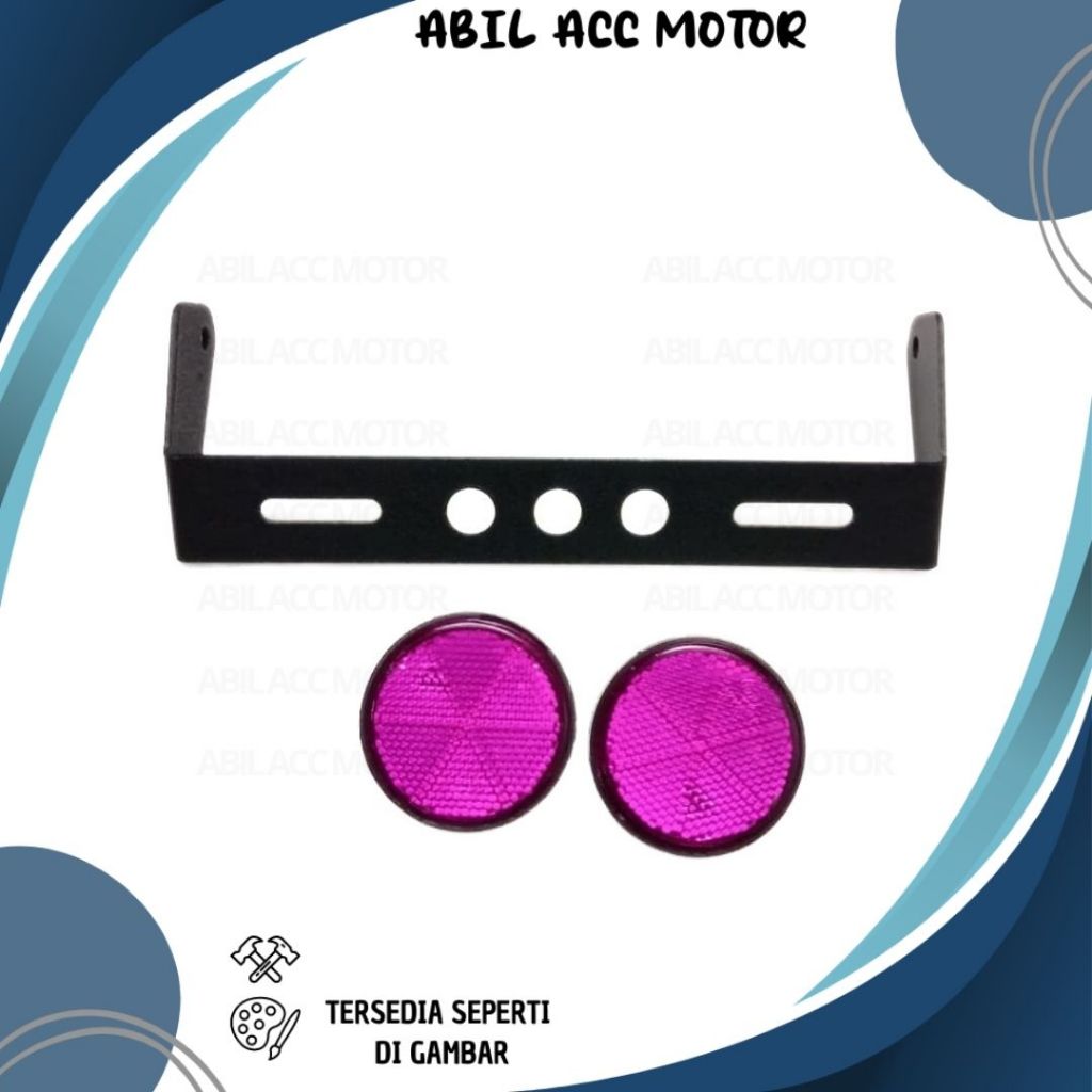 MATA REAR FALCON LOCATION PLATE MOUNTING BRACKET WITH CAT EYE SET หลากหลาย