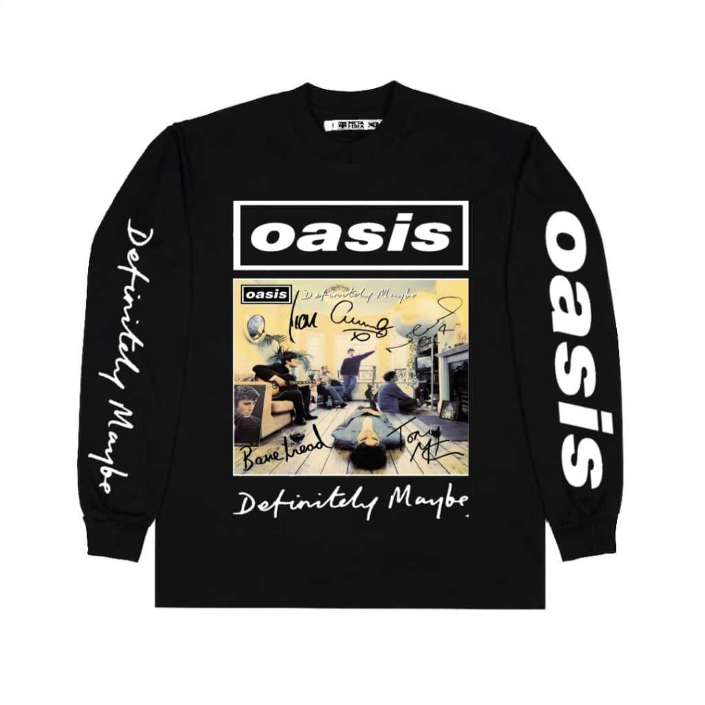 NEBULA Tshirt Longsleeve Oasis Maybe Vintage เสื้อยืดแขนยาวสีดํา