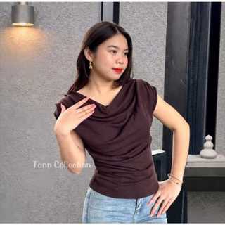 LUXE TOP | Atasan Knit Wanita Korean Top Baju Knit Wanita Lengan Pendek Basic Short Sleeve