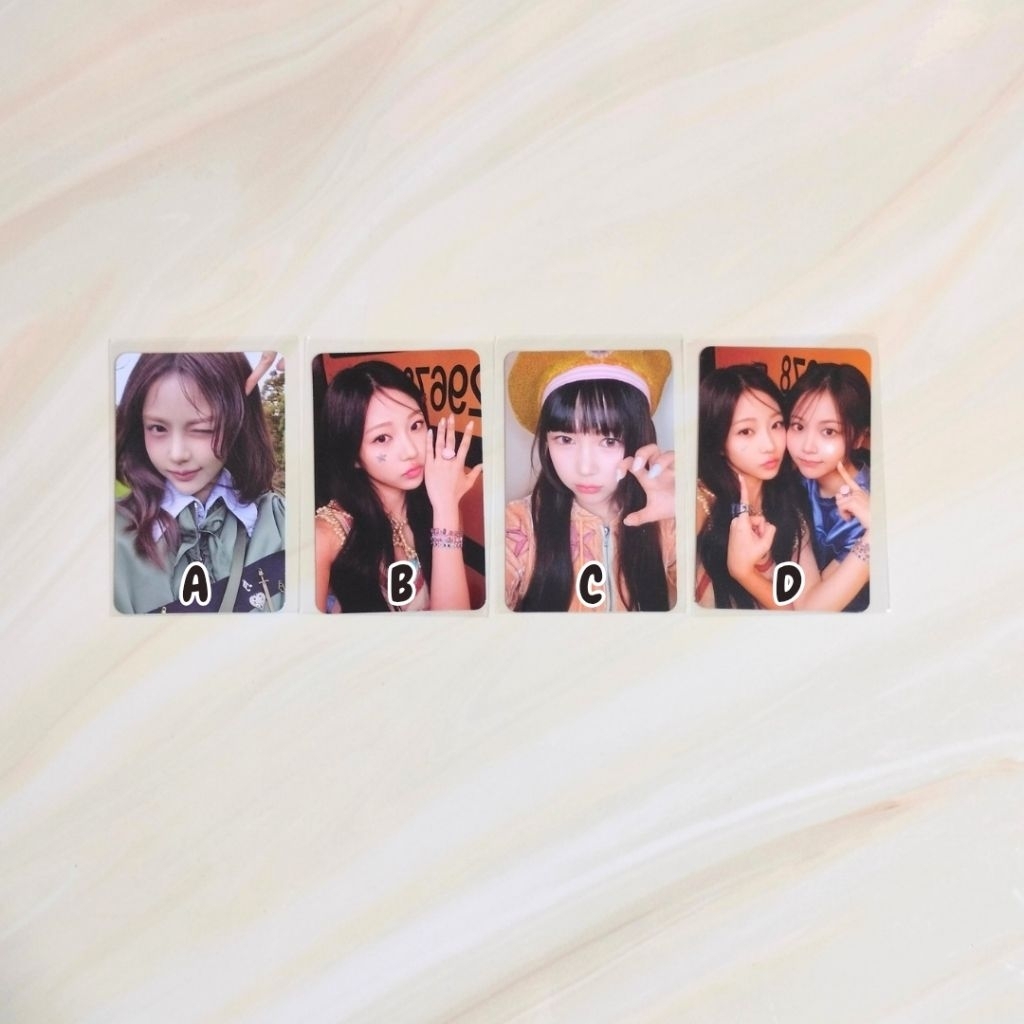 Heart to Heart Photocard Official Carmen Jiwoo Yuha Stella Juun Ana Ian Yeon h2h pc off อัลบั้มไล่โฟ