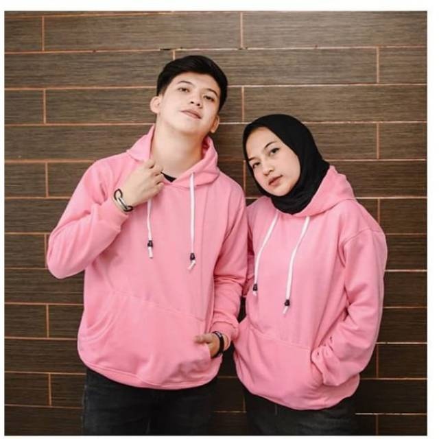 PLAIN COUPLE SWETER FOR WOMEN - MEN 9 COLORS / UNISEX COUPLE HOODIE / Premium Fleece JUMPER SIZE ML 