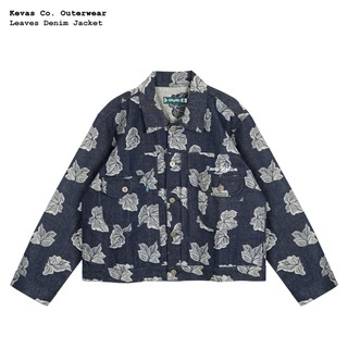 Kevas Leaves Denim Jacket