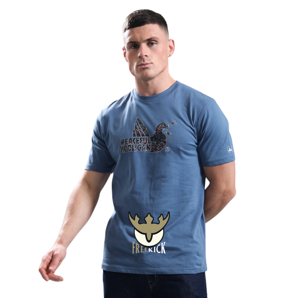 เสื้อยืด PEACEFUL HOOLIGAN SYSTEM DOVE COPEN BLUE
