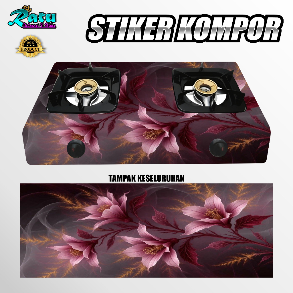K64-MODERN ART GAS STOVE สติ๊กเกอร์ / 50 สติ๊กเกอร์ MOTIF สําหรับ 1 BURNER และ 2 BURNER GAS STOVES