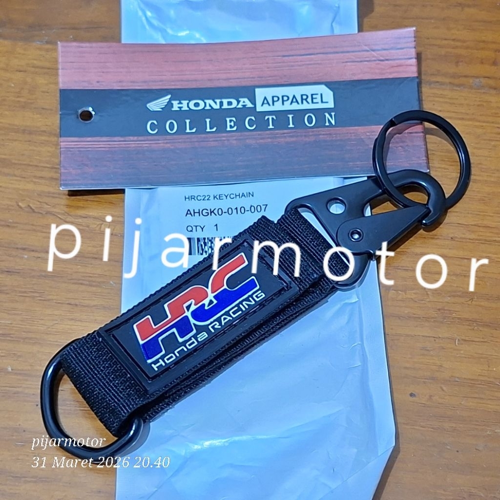 GANTUNGAN คอลเลกชันเครื่องแต่งกาย Honda Racing Corporate HRC พวงกุญแจ