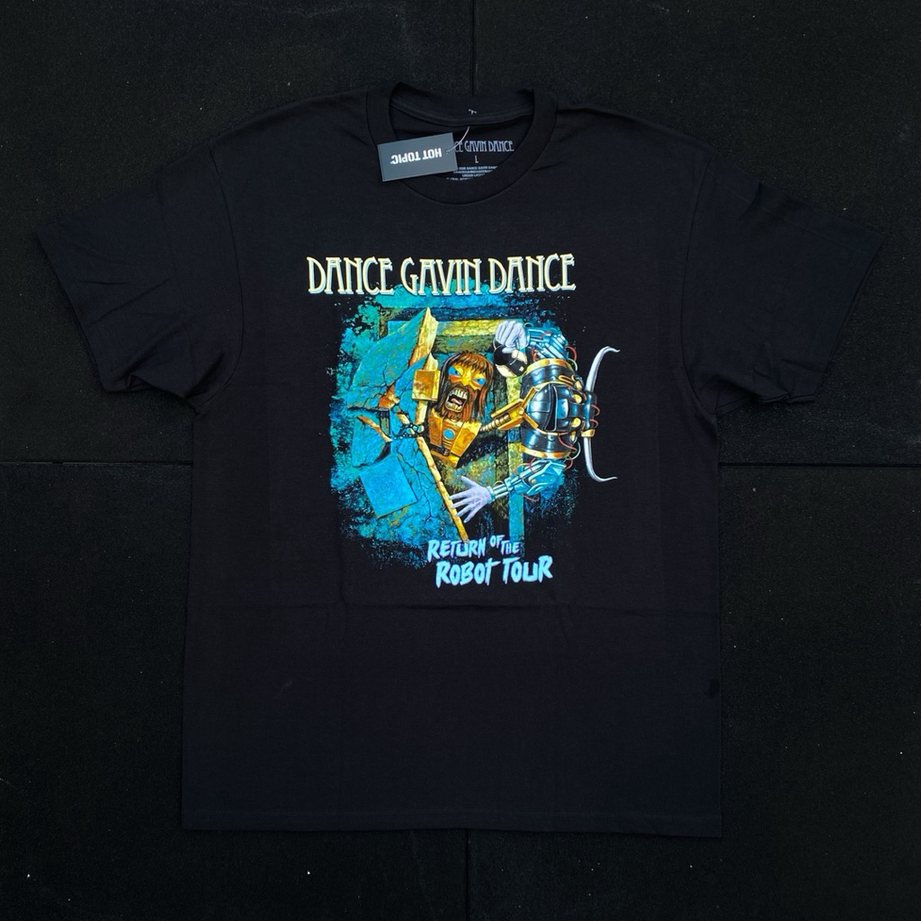 Gavin Dance เสื้อยืดวงเต้นรําสําหรับผู้ชายและผู้หญิง - Return Of The Robot Tour Original อย่างเป็นทา