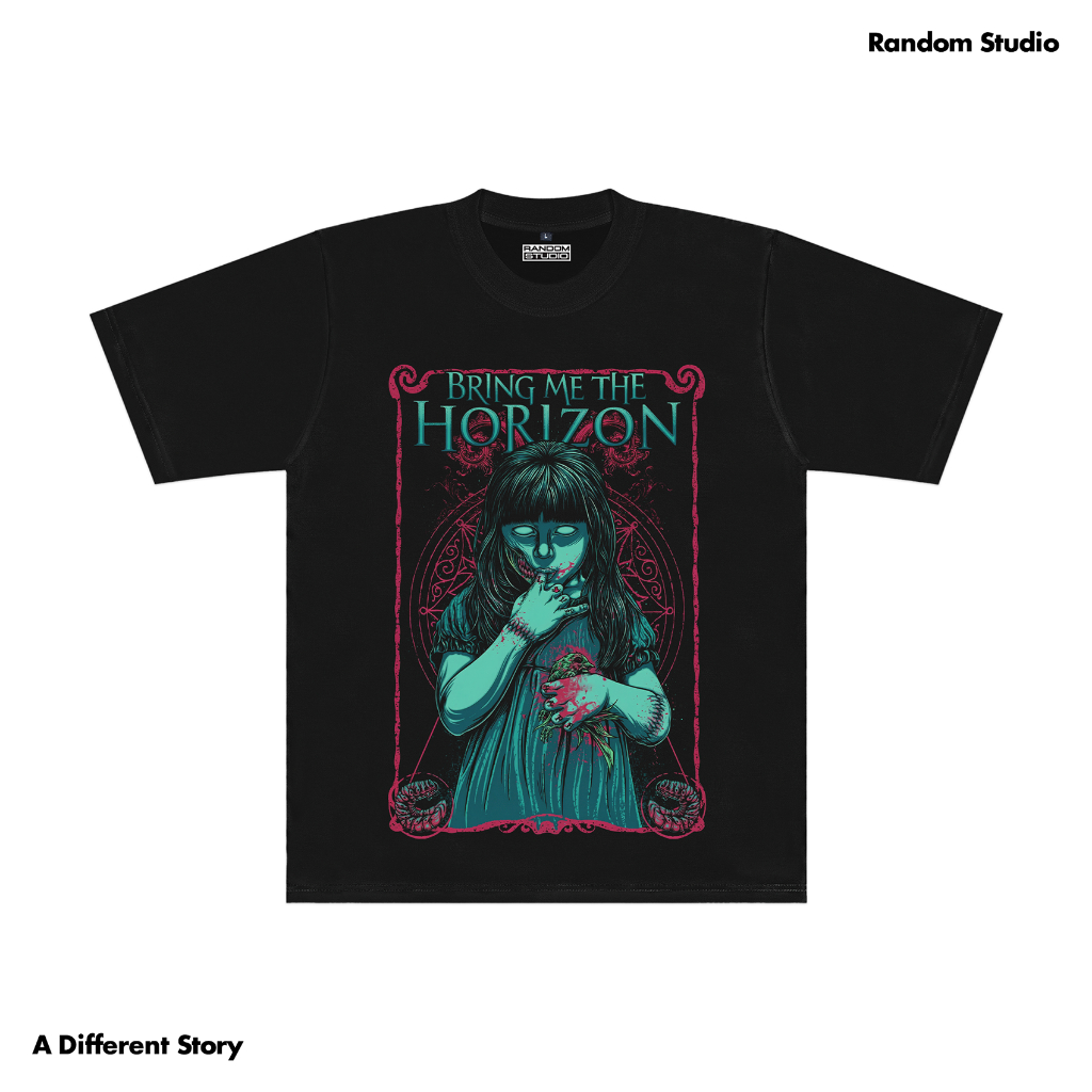 Random Studio Regular Tshirt Supersoft 24s Bring Me The Horizon My Little Devil Black
