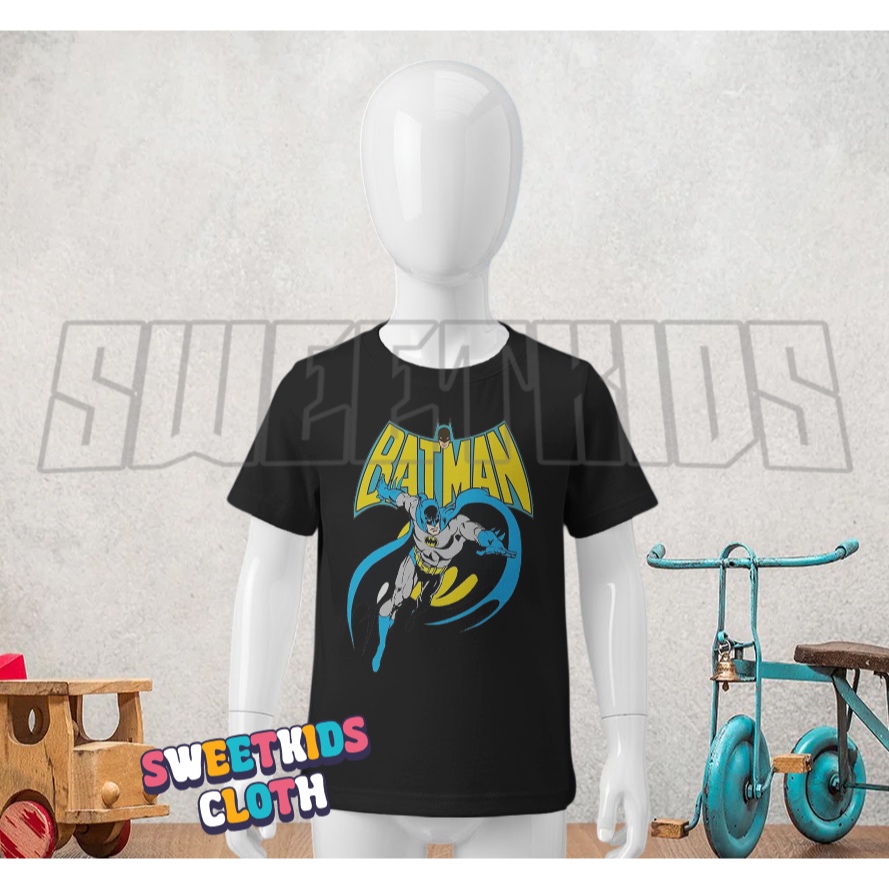 เสื้อยืดเด็ก Batman Logo Graphic / Batman Superhero Kids Top