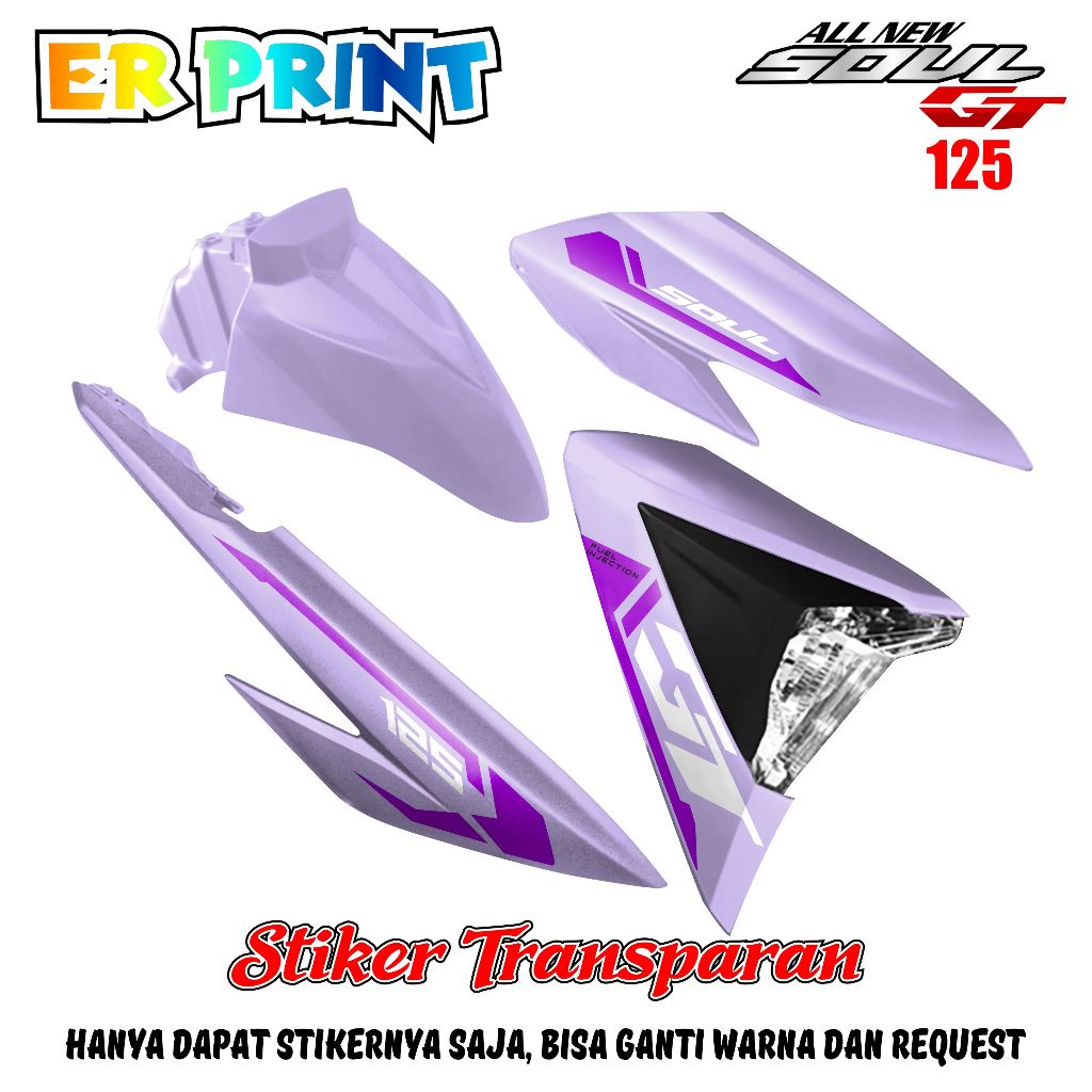 สติ๊กเกอร์ใส Mio Soul GT 125 Anti-Fade Cool Striping Mio Soul GT 125 Design GT125