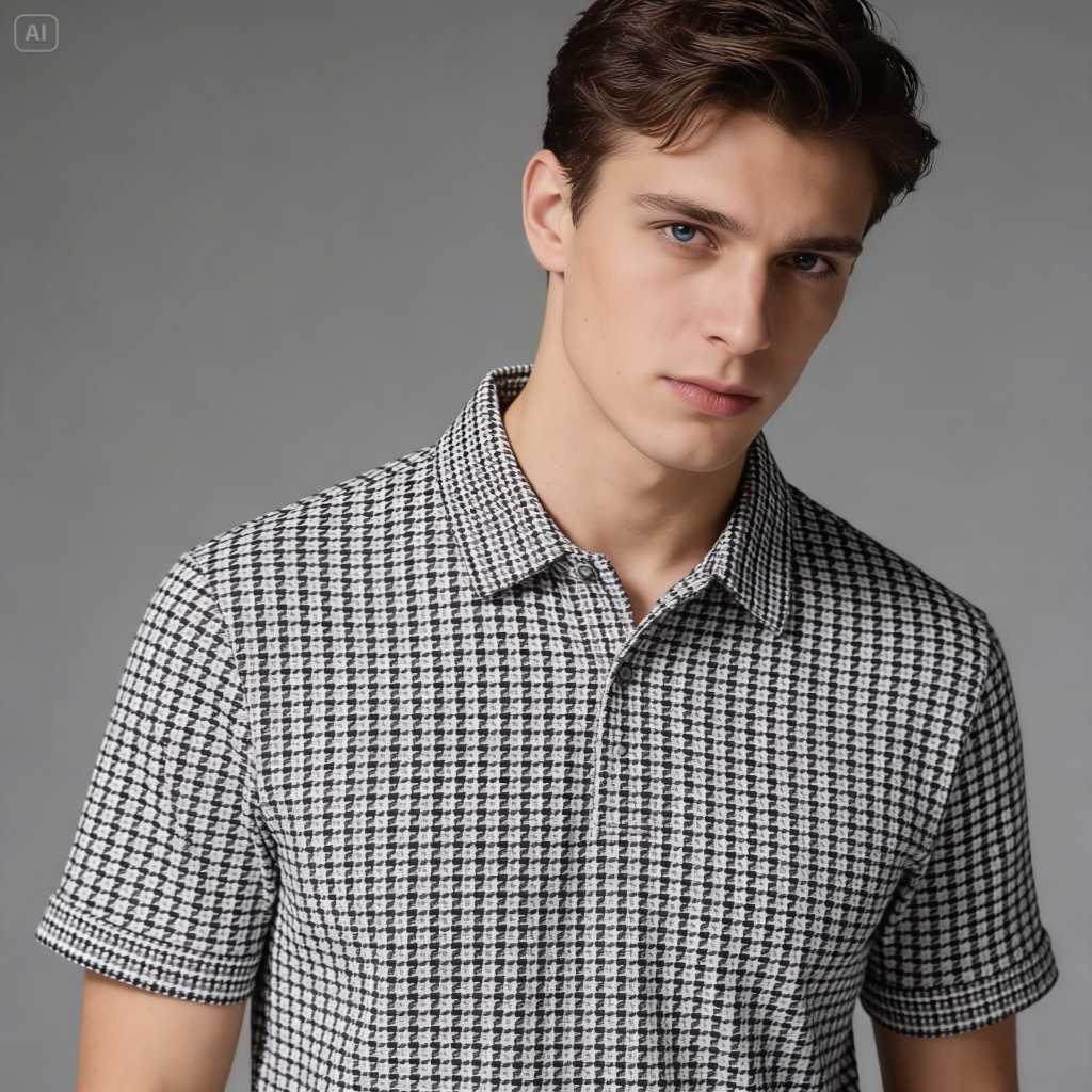 JJMen เสื้อโปโลผู้ชาย Premium BWhite CM2