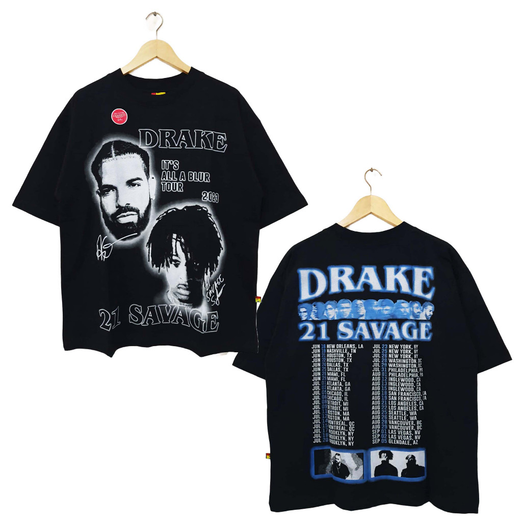 เสื้อยืด RAPPER / DRAKE & 21 SAVAGE / OVERSIZE