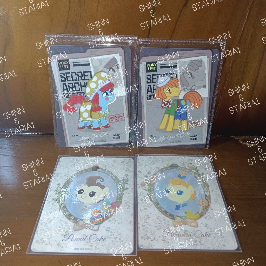 Take All Official Mlp My Little Pony Photo Cake Family Bulk SSR Stars 2 & Moon 9 Kayou Card 3E