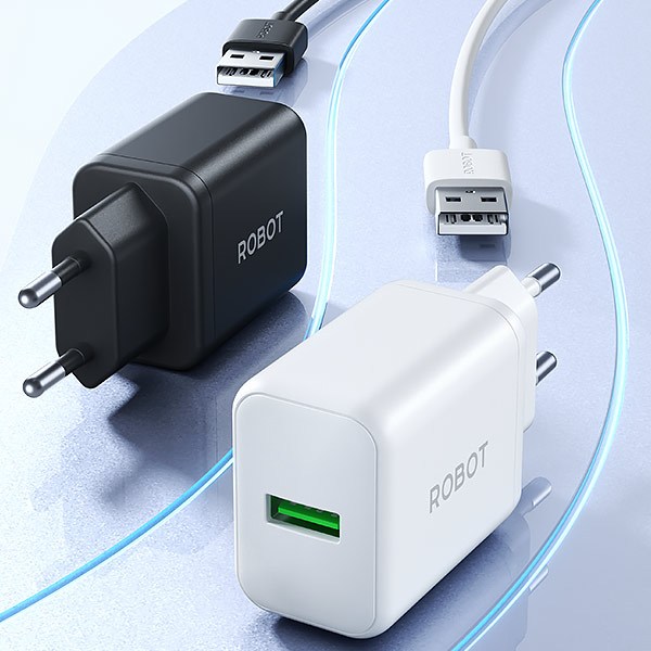 ROBOT RT-A18C Usb-A Charger พร้อมสาย Type-C ชาร์จเร็ว 18W