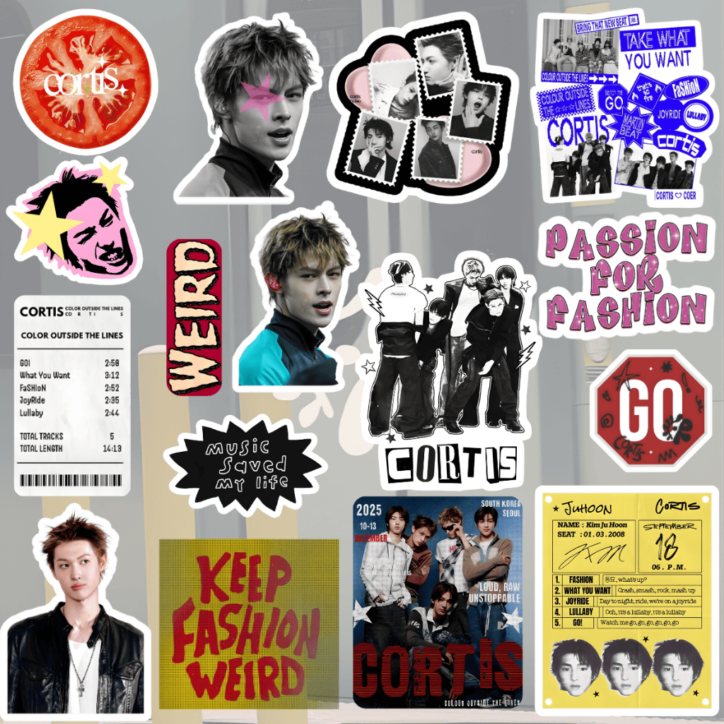 Cortis สติกเกอร์ไวนิล Matte Edition ความงาม Kpop รูปที่ 2