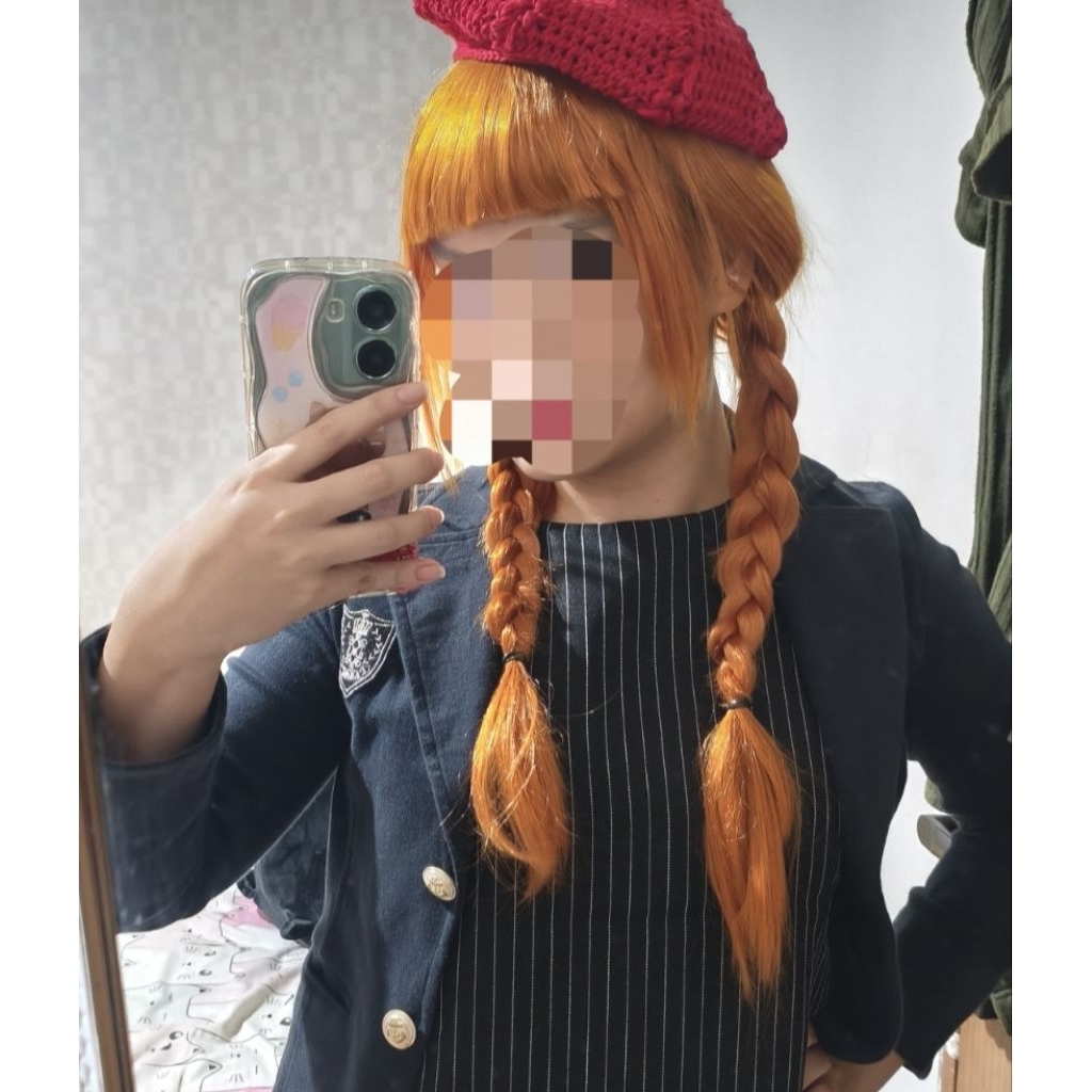 [พร้อม] วิกผมสีส้ม Sunkiss Agnes Demille Wednesday Movie / Annabelle Halloween / Nami one piece - กา