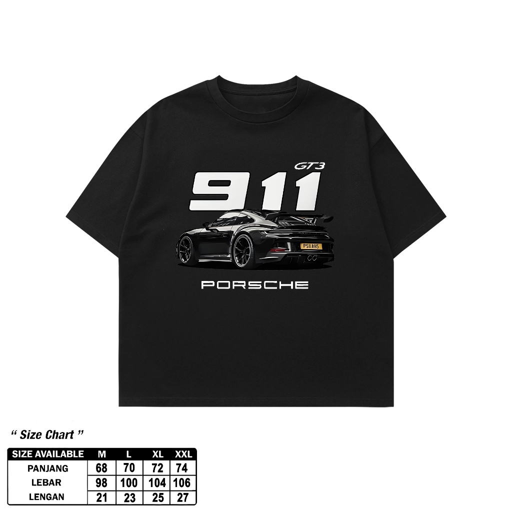 เสื้อยืดผู้ใหญ่ PORCHE 911 - เสื้อปกติราคาถูก - ท็อปส์ซูผู้ชายและหญิง - เสื้อยืด Oversize - Skena สํ