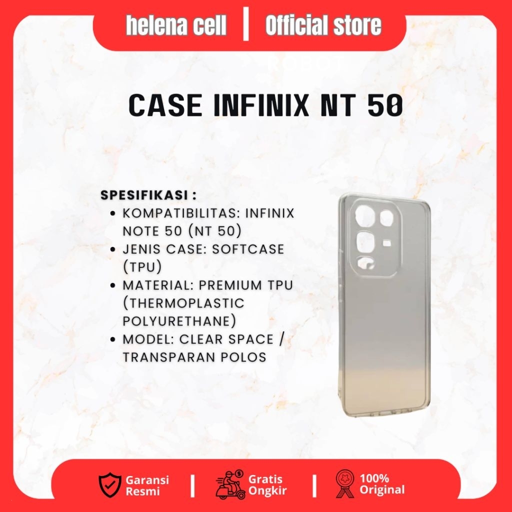 เคสใส Infinix NT 50*