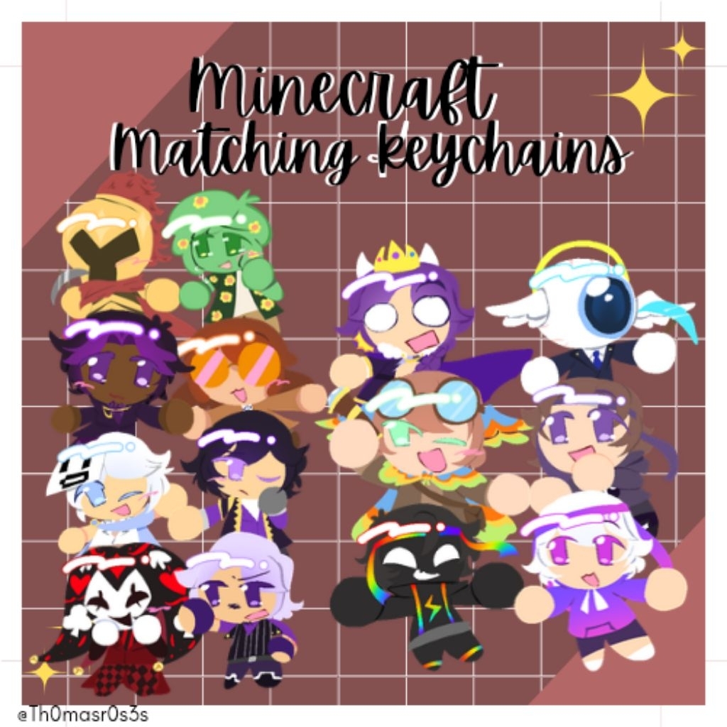 [ เปิด || AVAILABLE ] Minecraft Youtubers และ ARG พวงกุญแจจับคู่คู่