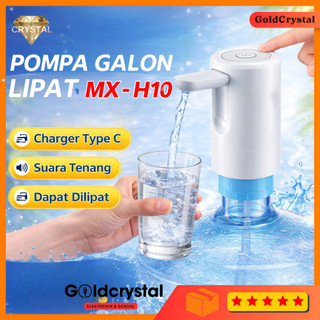 Pompa Galon elektrik Otomatis Dispenser Air Minum Model lipat Charger Type C MX-H10