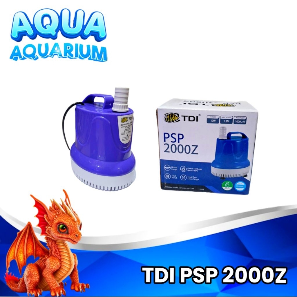 ปั๊มน้ําขนาดเล็ก SUBMERSIBLE PUMP TDI PSP 2000Z POWER HEAD 2000 Z