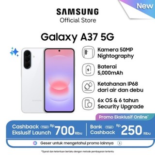 Samsung Galaxy A37 5G RAM 8/128 GB - 8/256 GB Garansi Resmi Samsung dengan Kamera 50MP dan Baterai 5000mAh