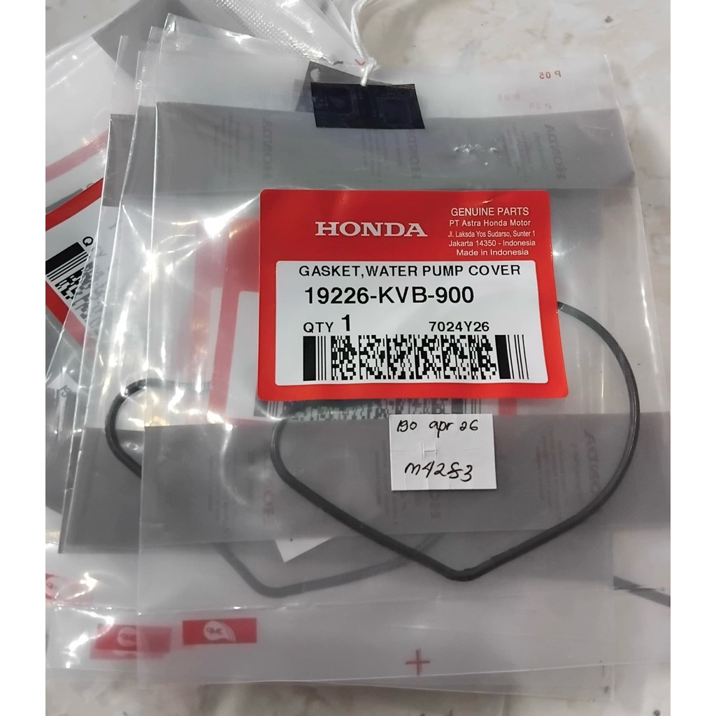 ฝาครอบปะเก็นปั๊มน้ํา vario 110 cw old techno คาร์บูเรเตอร์ 19226-KVB-900