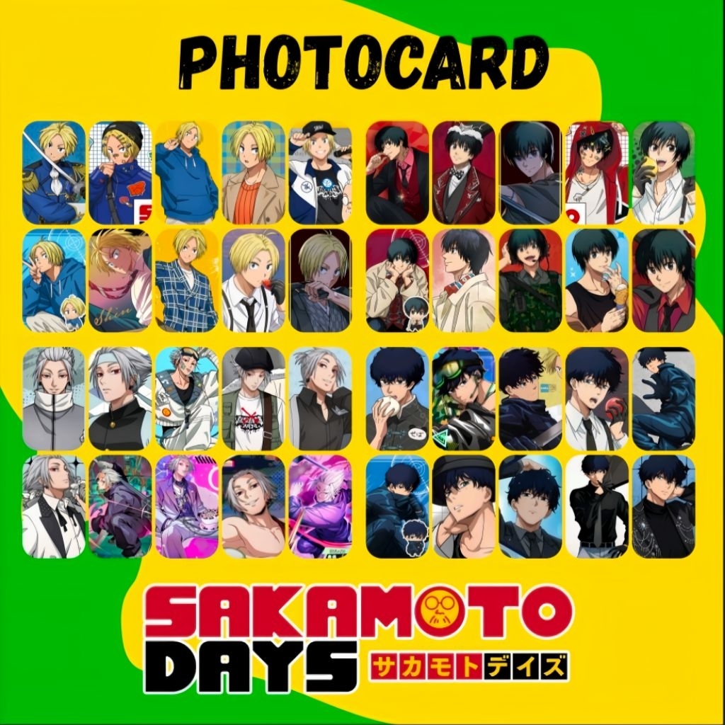 SAKAMOTO DAYS โฟโต้การ์ดคอนเทนติส 10 ชิ้น 2 ด้าน // PC SAKAMOTO DAYS Nagumo