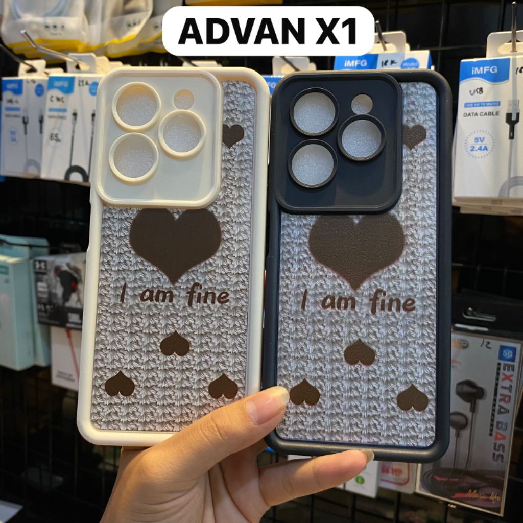 เคสซิลิโคน I AM FINE พร้อมการออกแบบ ADVAN X1