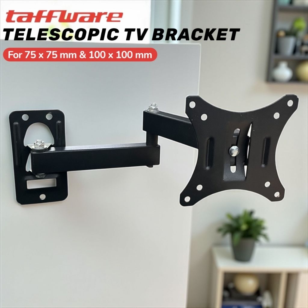 Taffiffware VESA Telescopic Wall TV Bracket 75x75 100x100 10-32 นิ้ว HY-210