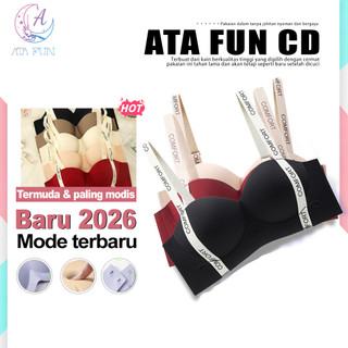 ATA FUN Bra/BH Wanita Fashionable Kekinian Kode 912 Tanpa Kawat Penyangga dan Warna Pilihan Soft Pastel