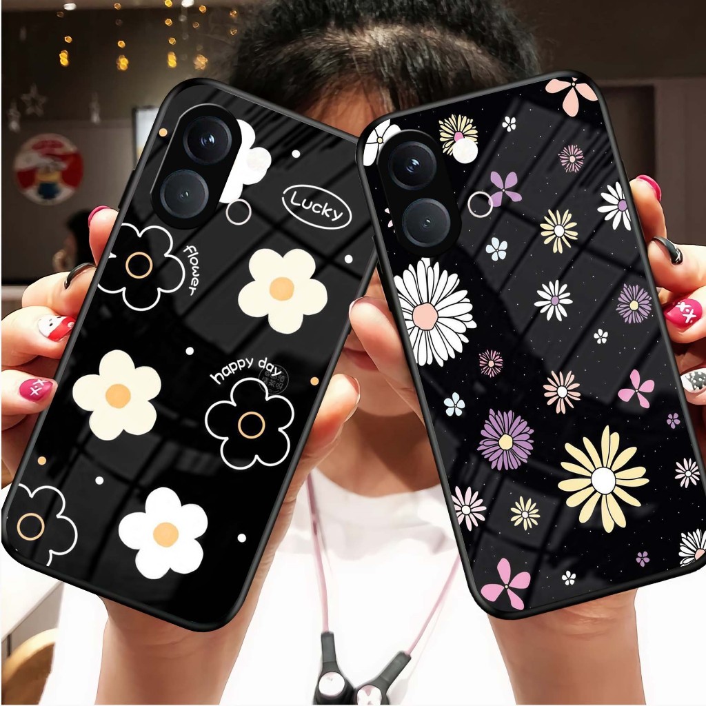 HP MG12 Softcase Glass สําหรับ Vivo Y05 - เคสโทรศัพท์ Vivo Y11d - ตัวป้องกันหน้าจอ Vivo Y05 - เคสโทร