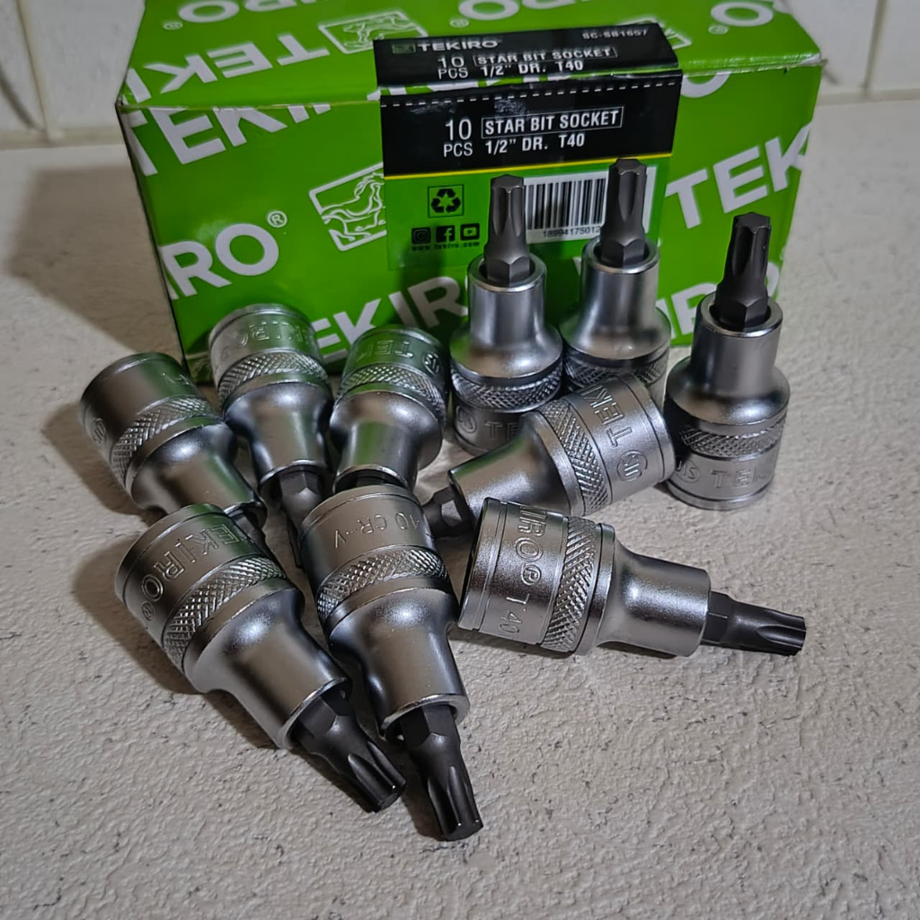 MATA Tekiro Short T40 Star Shock Bit / Star Bit Socket Bit Unit T40