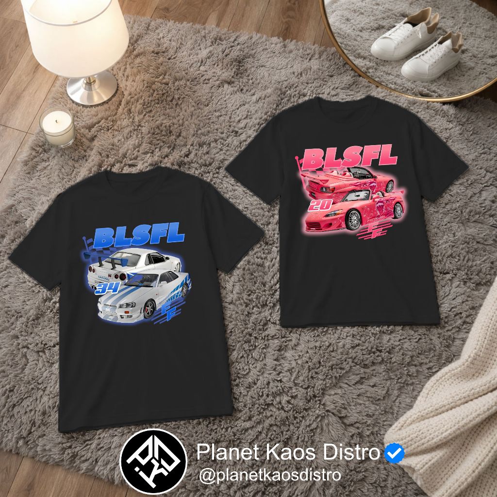 เสื้อยืดคู่รัก Fast Furious | เสื้อยืดคู่รัก | เสื้อผ้าคู่รักสําหรับผู้ชายและผู้หญิงผ้าฝ้าย Comed 24