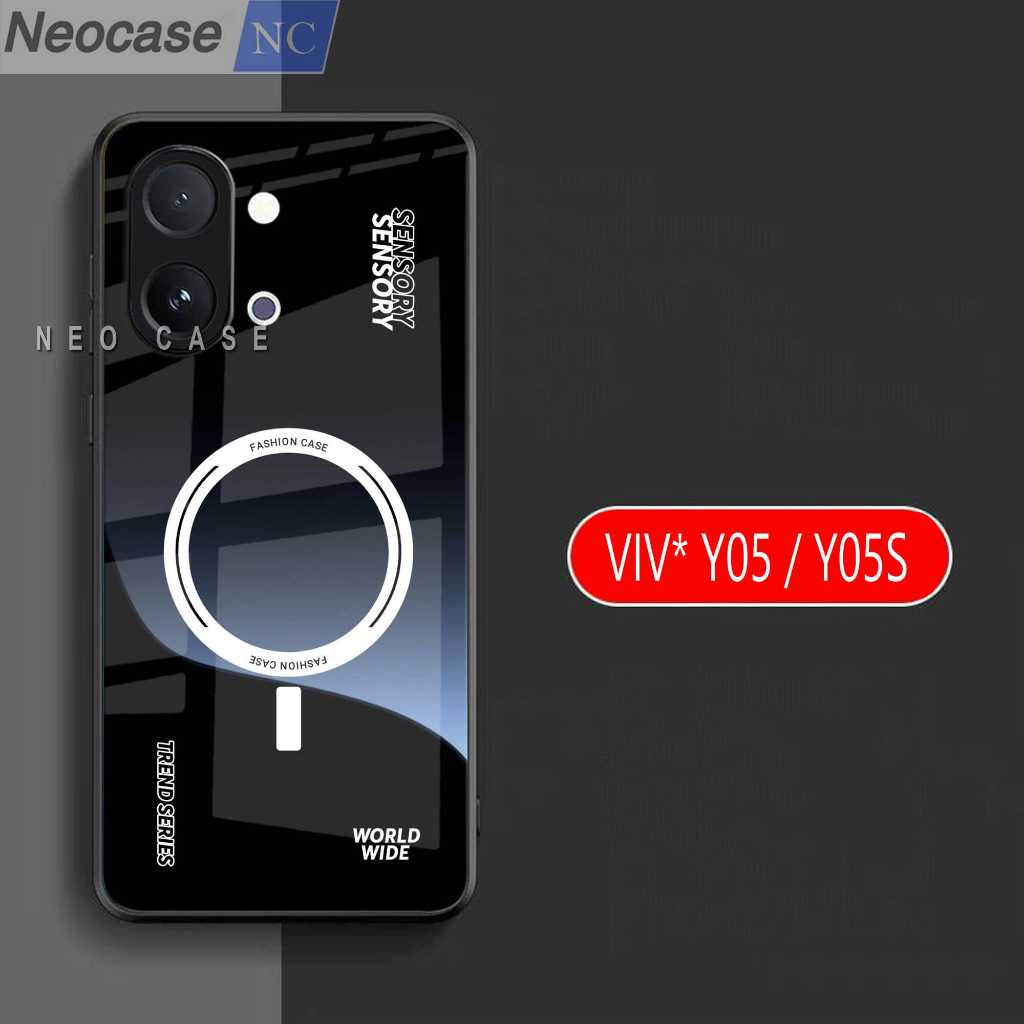 SoftCase Glass Kaca VIVO Y05 / Y05S - Casing HP VIVO Y05 / Y05S Case HP Y05 - N210