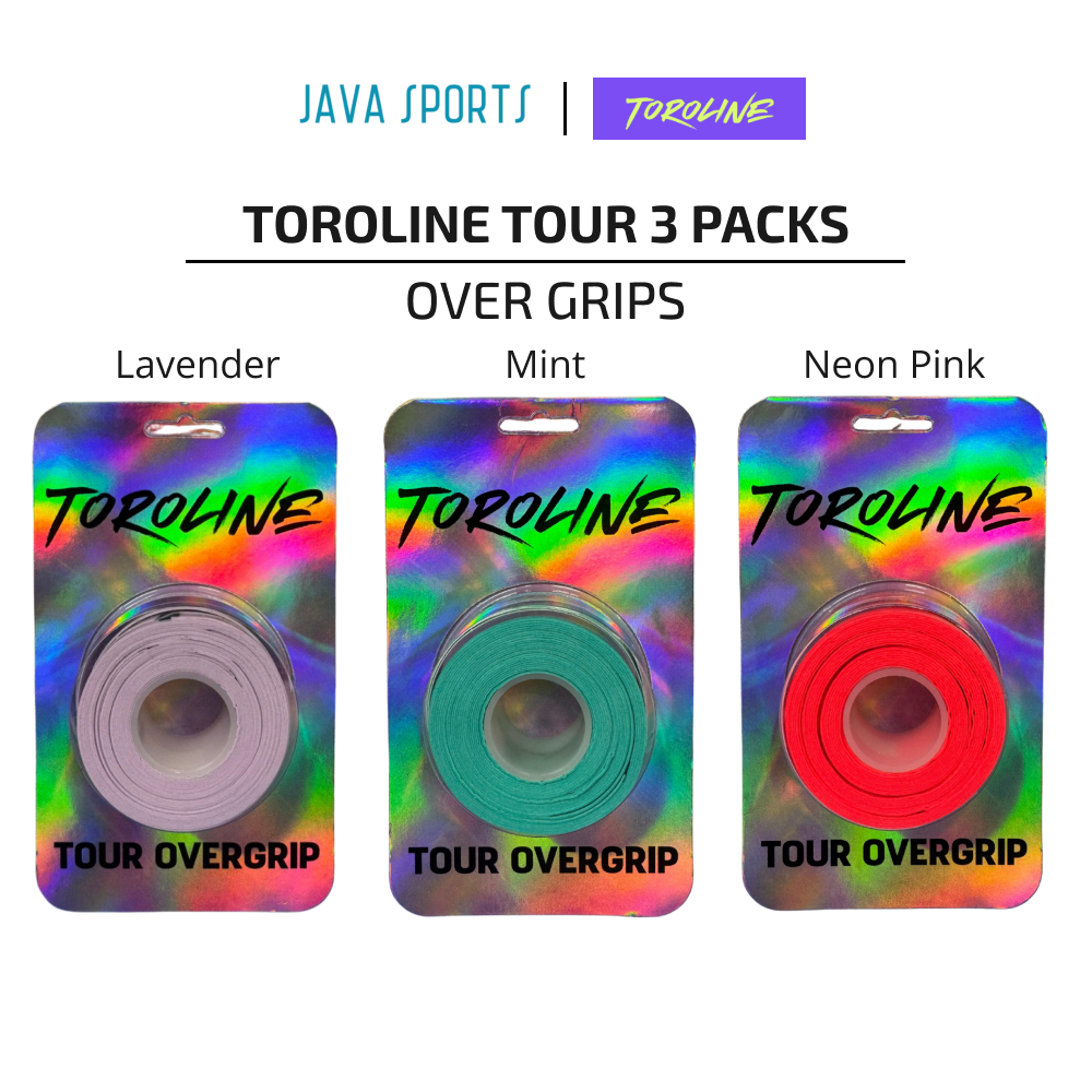 Toroline TOUR Overgrip X3 ด้ามจับเคลือบเทนนิส | ความกระชัง | 0.60มม