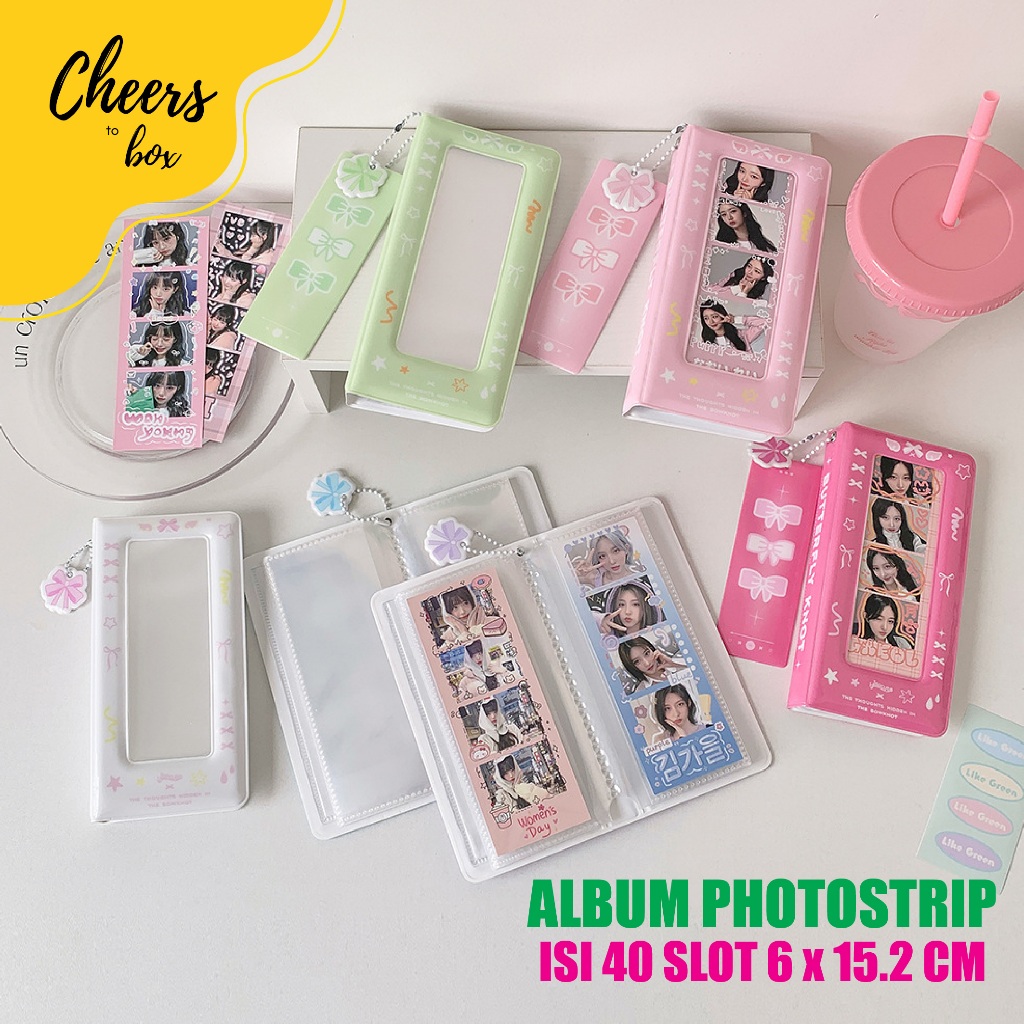 Photostrip Album / Photobooth / Photobox / Long Photo Holder ขนาด 6 x 15 cm บรรจุ 40+1 ช่อง