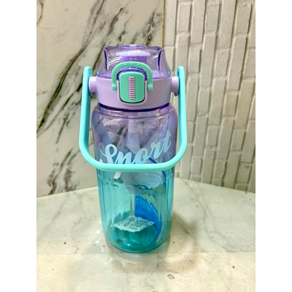 SPORT DRINKING BOTTLE CODE 7933 900ml พร้อม STRAW CAN BE TIGHT