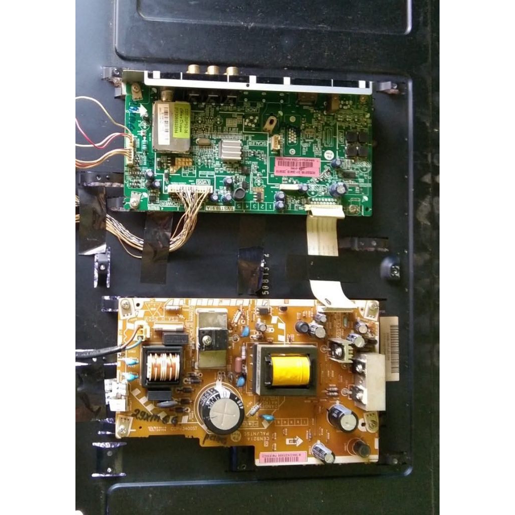 MESIN MB MACHINE MAINBOR โมดูล MAINBOARD PSU POWER SUPPLY SUPPLY TV REGULATAOR SHARP 29XM6G L29XM6G 