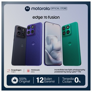 Motorola Edge 70 Fusion -  Snapdragon7s Gen4 - MotoAI - 6.78” Extreme AMOLED 144Hz - 50MP Sony LYT710 OIS Rear, 13MP UW/Macro - All 4K 60fps - 1.5K Display HDR10+ - 7000mAh 68W - IP68/IP69 | Military Grade