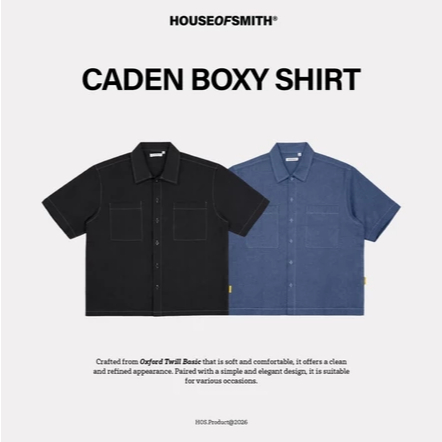 KEMEJA House of Smith BDG Mens Boxy Shirt - Caden Boxy Shirt - เสื้อ Boxy