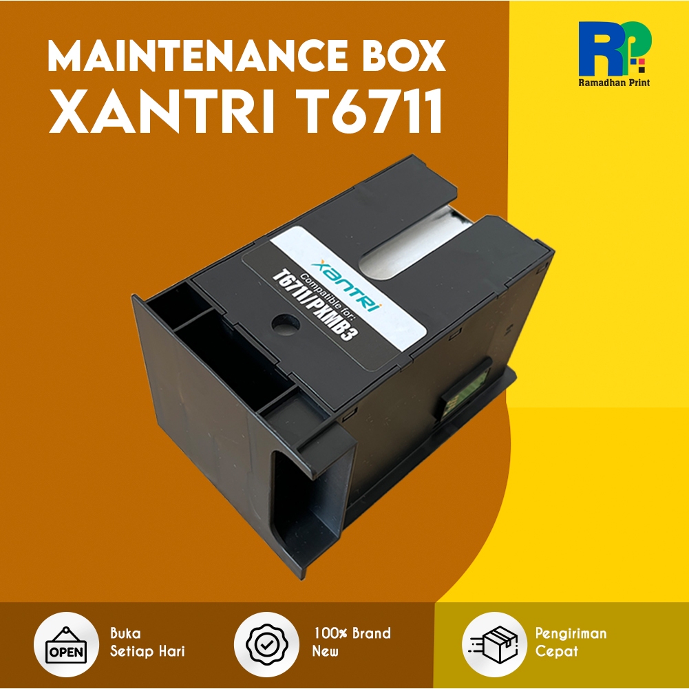 กล่องบํารุงรักษา Epson T6711 / PXMB3 รีเซ็ตอัตโนมัติ Epson (L1455 / WF7611) กล่องบํารุงรักษา