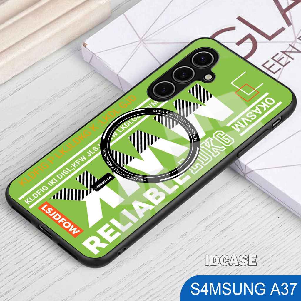 HP Samsung A37 Glitter Glass Softcase - เคสโทรศัพท์ Samsung A37 - K82