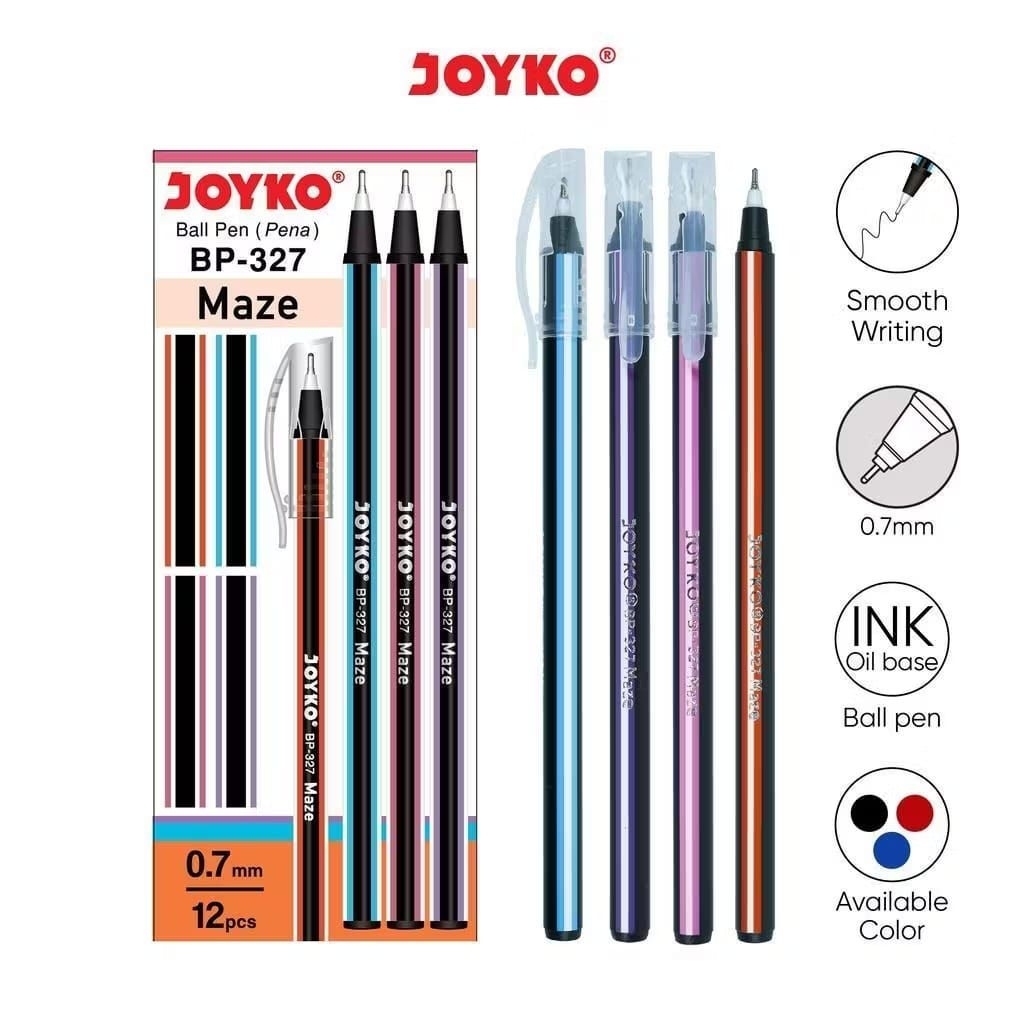 ปากกา Joyko Maze BP - 327 0.7 มม. (ราคาต่อชิ้น)