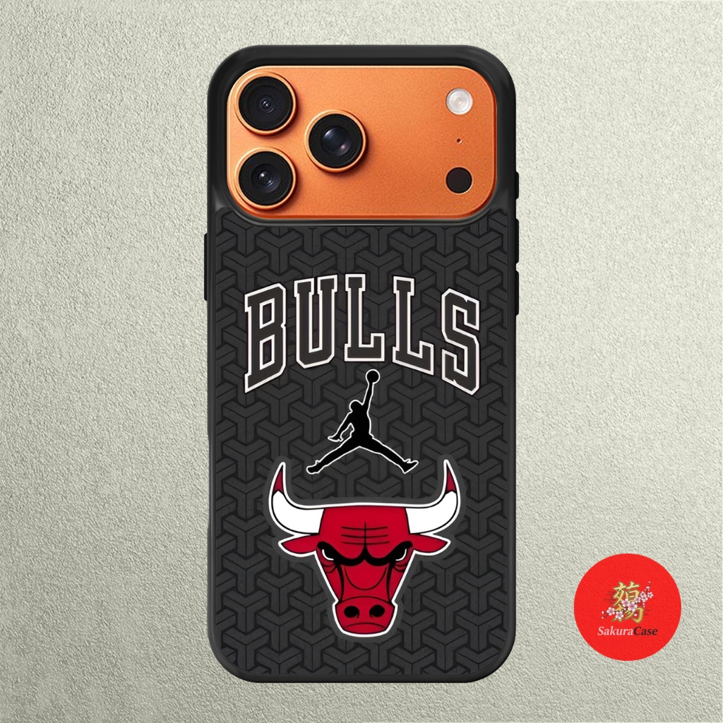 เคส IPhone 17 16 15 14 13 12 11 X XR Xs 8 7 6 5 Plus Pro Max Air Softcase Chicago Bulls โลโก้