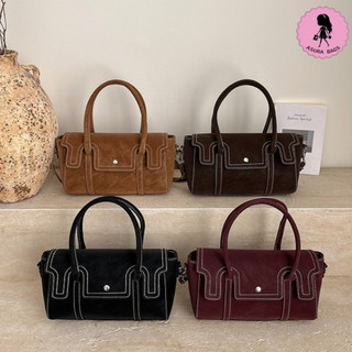 ASURA Tas Wanita AMBER Kulit Suede Premium Elegant Shoulder Handbag Daily Tas Kerja