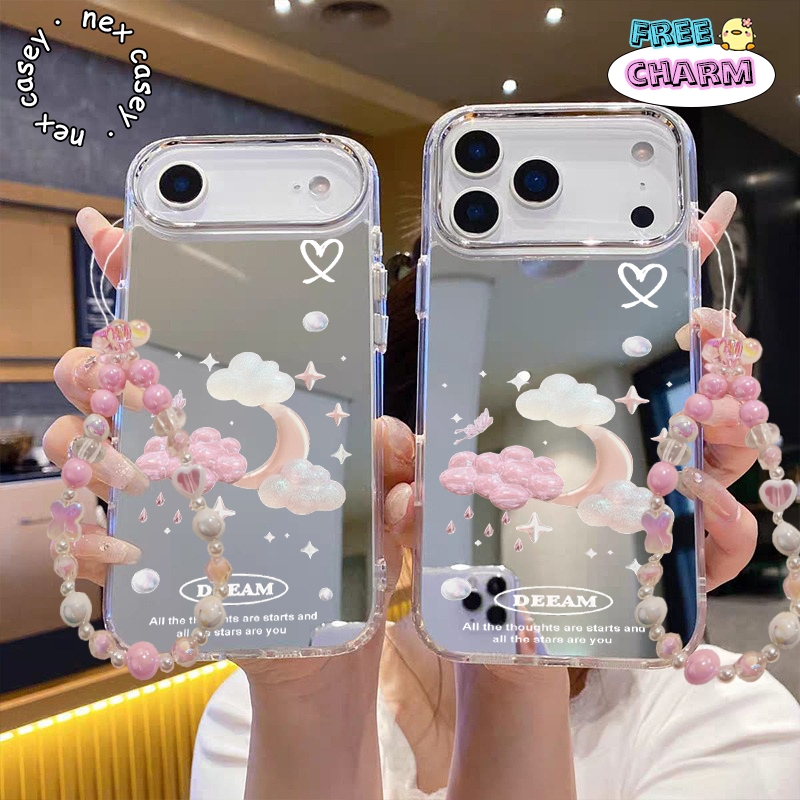 ฟรี CHARM + MIRROR HEBE CASE SLEEP DREAM A NIGHT สําหรับ REALME 7i C11 C12 C15 C17 C20 C21Y C25 C25Y