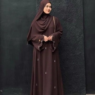 ABAYA VIRAL YASMEN ABAYA SIMPLE DAN ELEGAN MEWAH BAHAN ADEM MARBELA AKSEN PAYET PREMIUM TERBARU 2026